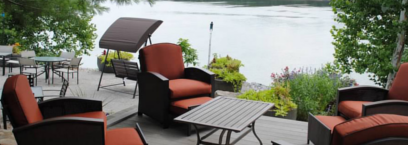 Relax in front of the river at the Inn at Oneonta